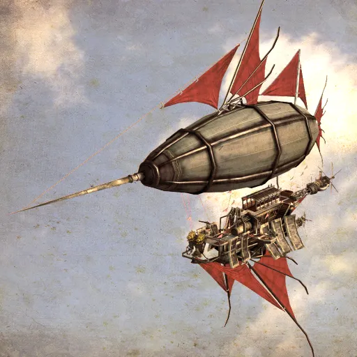 The airship Goldfish.