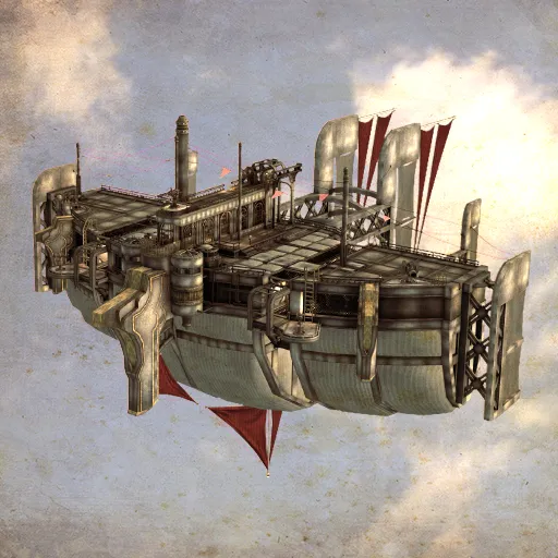 The airship Mobula.