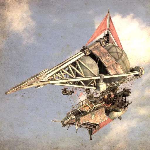 The airship Pyramidion.