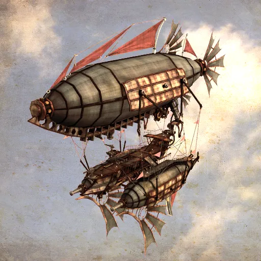 The airship Squid.